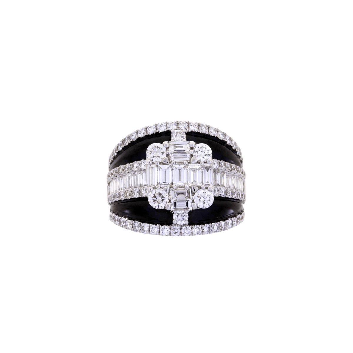 Ceramic Diamond Ring - DRDMS09644