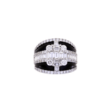 Ceramic Diamond Ring-Ceramic Diamond Ring - DRDMS09644