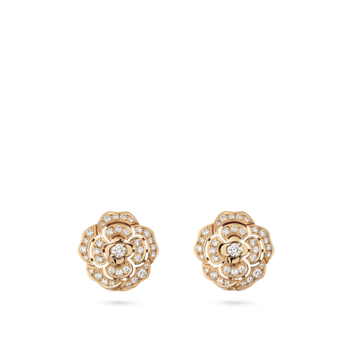 CHANEL Bouton de Camélia Earrings - J13850