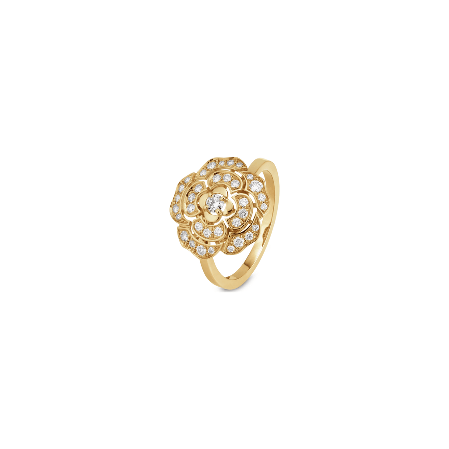CHANEL Bouton de Camélia Ring - J13039