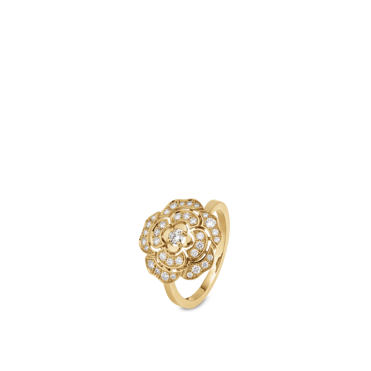 CHANEL Bouton de Camélia Ring - J13039