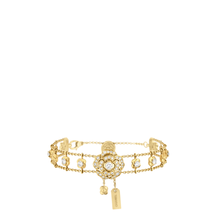 CHANEL Bouton de Camélia Supple Bracelet J13436