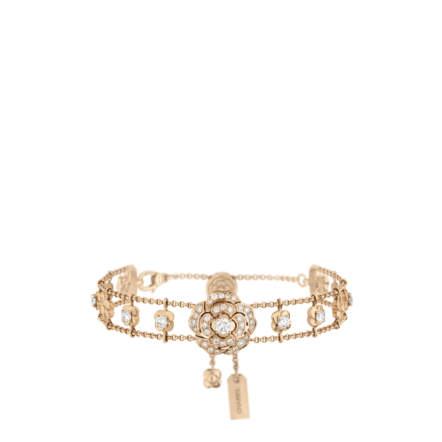 CHANEL Bouton de Camélia Supple Bracelet - J13902