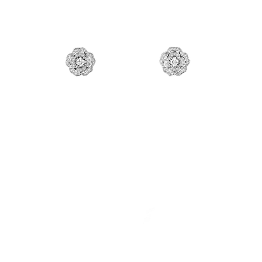 CHANEL Bouton de Camélia Transformable Earrings - J12837