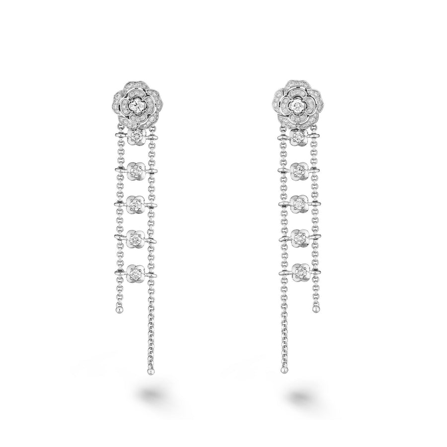 CHANEL Bouton de Camélia Transformable Earrings - J12837
