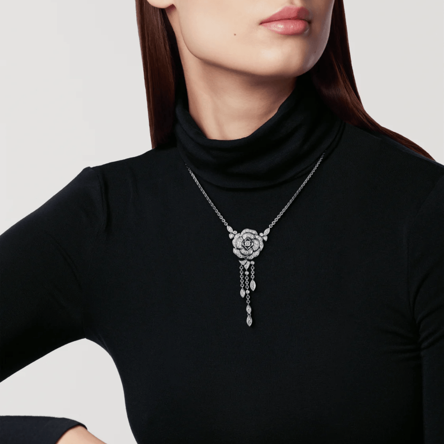CHANEL Bouton de Camélia Transformable Necklace - J12445