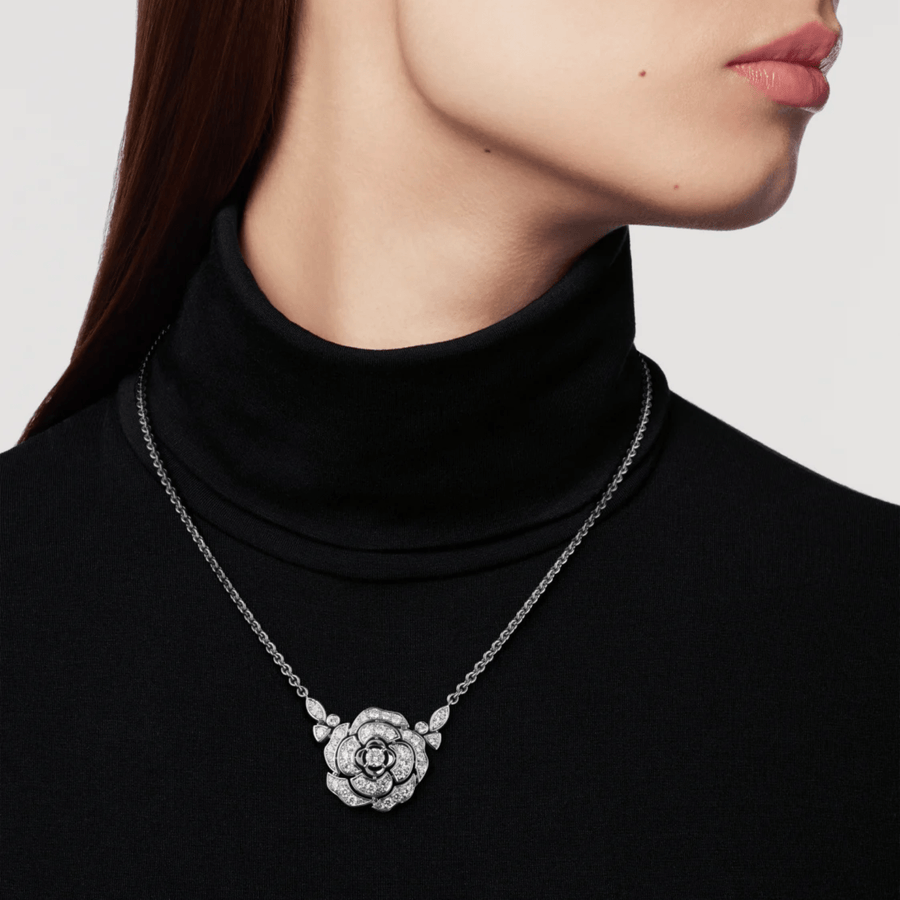 CHANEL Bouton de Camélia Transformable Necklace - J12445