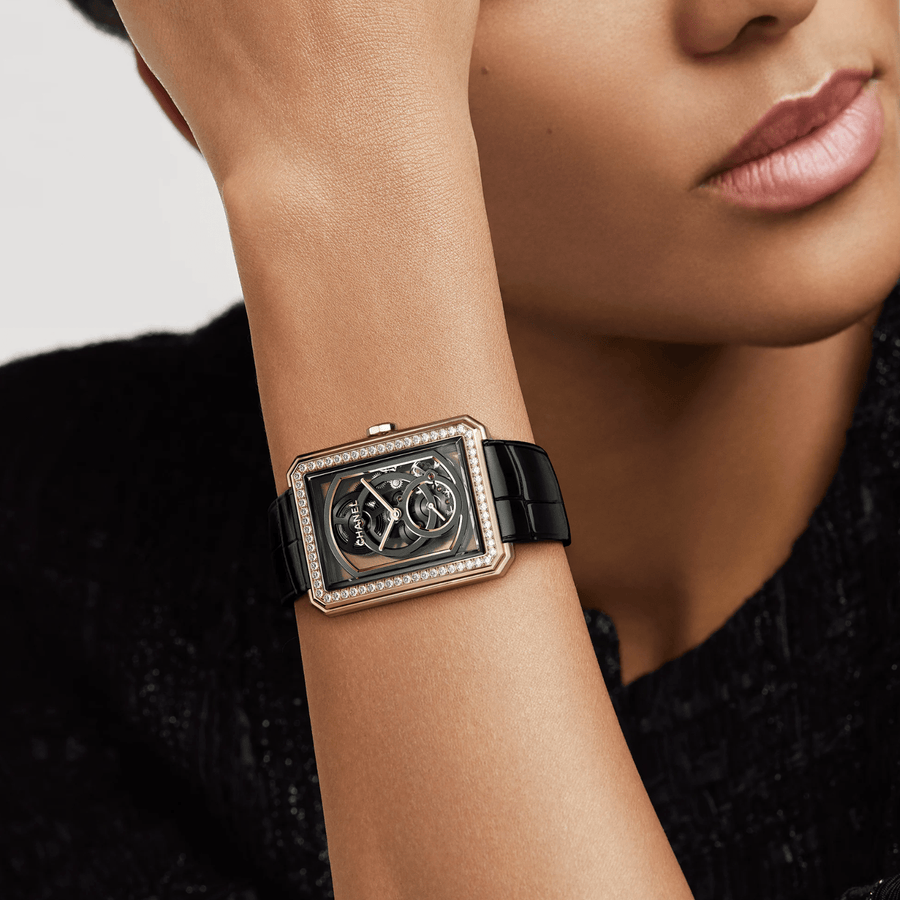 CHANEL BOY·FRIEND Skeleton Watch H6595