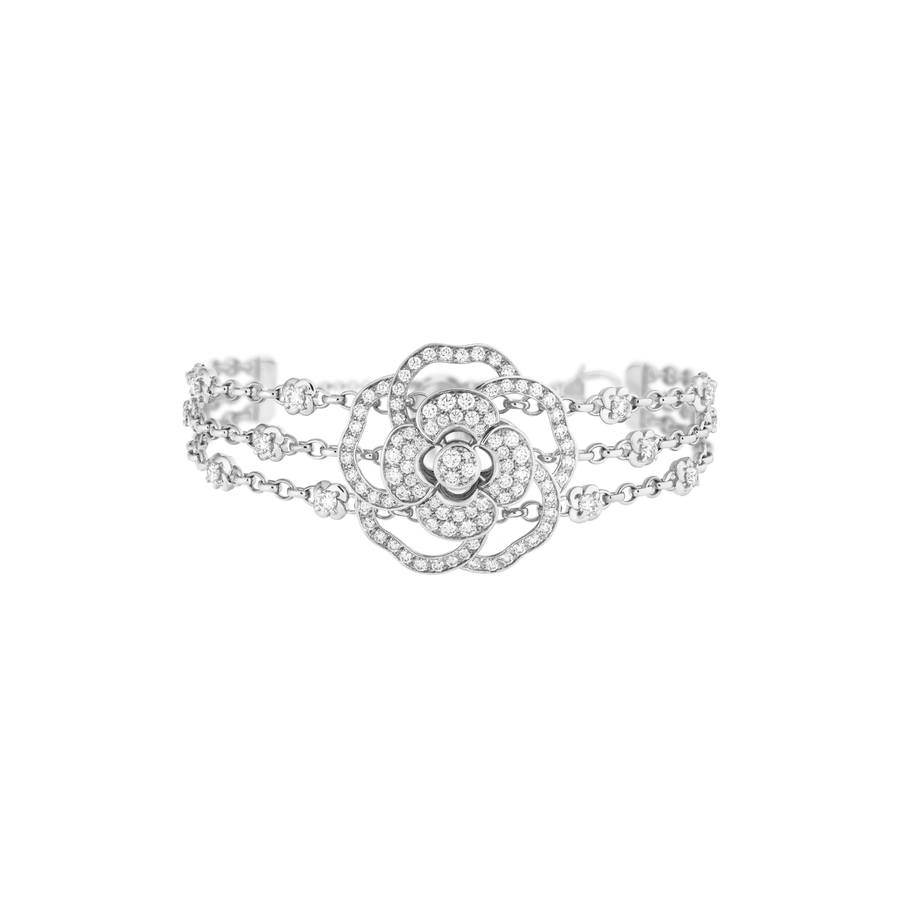 CHANEL Camélia Bloom Supple Cuff - J13524