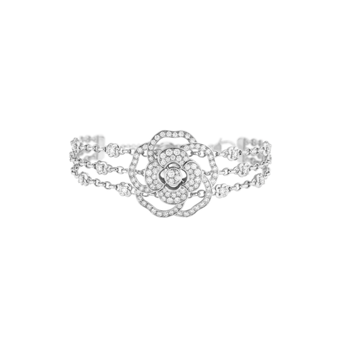 CHANEL Camélia Bloom Supple Cuff-CHANEL Camélia Bloom Supple Cuff - J13524