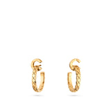 CHANEL Coco Hoop Earrings-CHANEL Coco Hoop Earrings - J13161