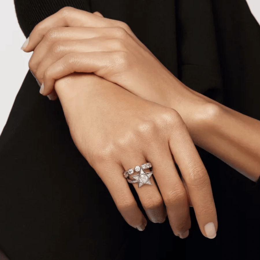 CHANEL Comète Couture Ring - J64759