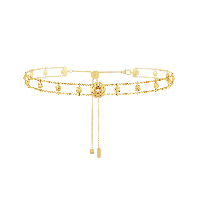CHANEL Extrait De Camélia Supple Choker-CHANEL Extrait De Camélia Supple Choker - J13652