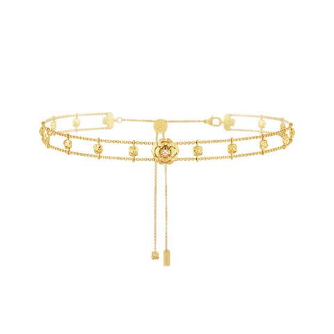CHANEL Extrait De Camélia Supple Choker-CHANEL Extrait De Camélia Supple Choker - J13652