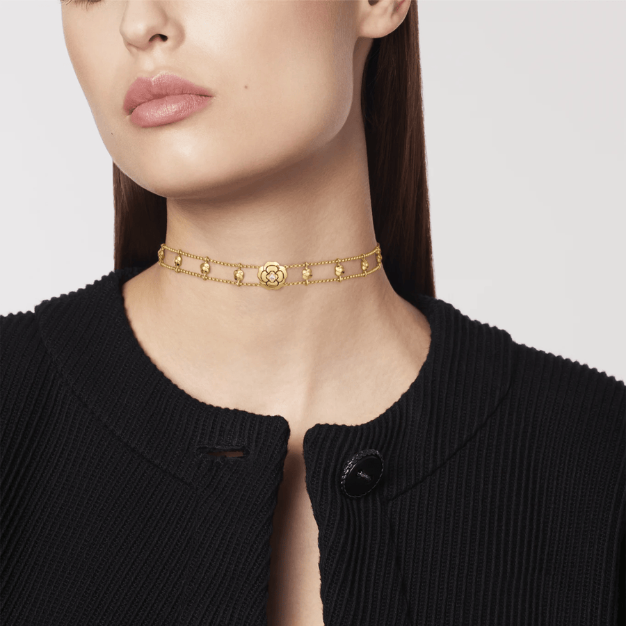 CHANEL Extrait De Camélia Supple Choker - J13652