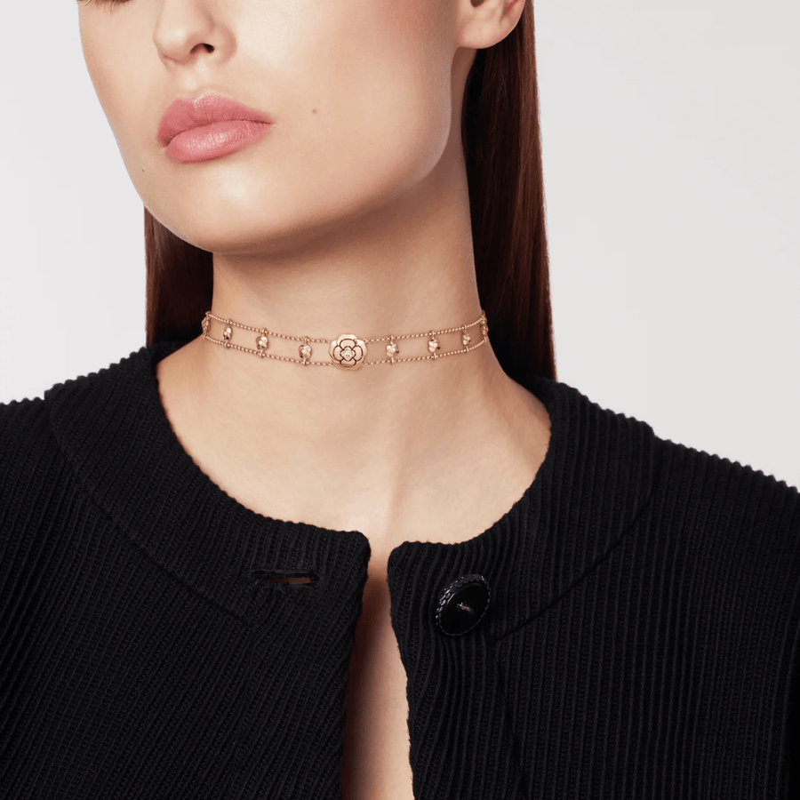 CHANEL Extrait De Camélia Supple Choker - J13653