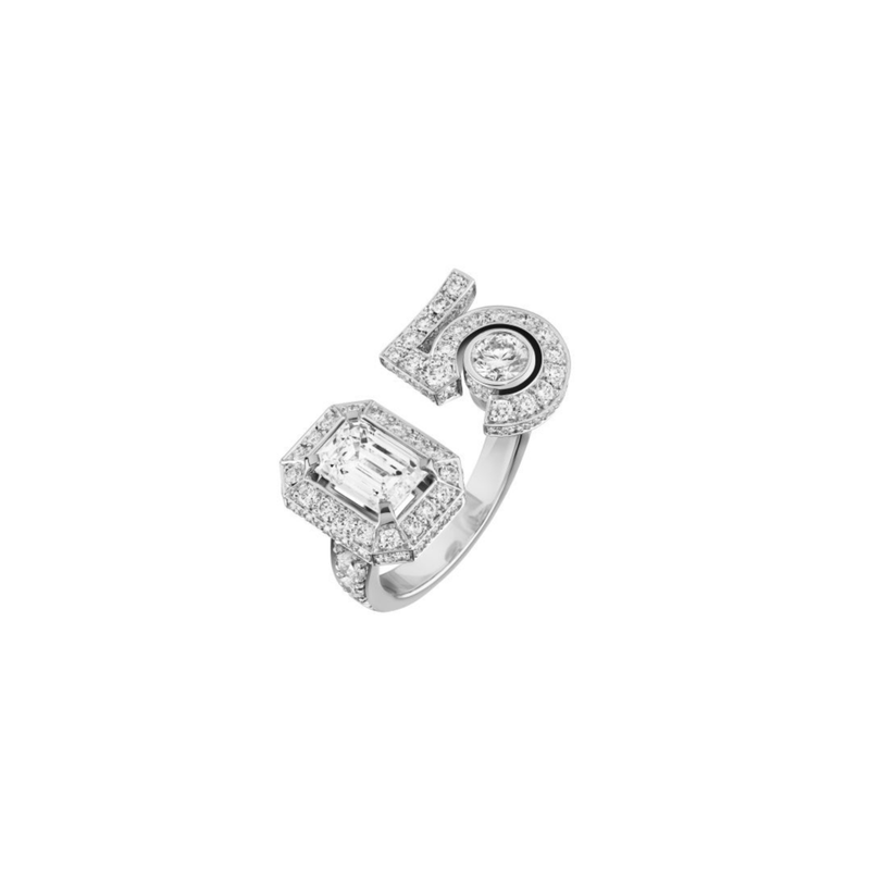 CHANEL Graphic N°5 Ring-CHANEL Graphic N°5 Ring - J65461