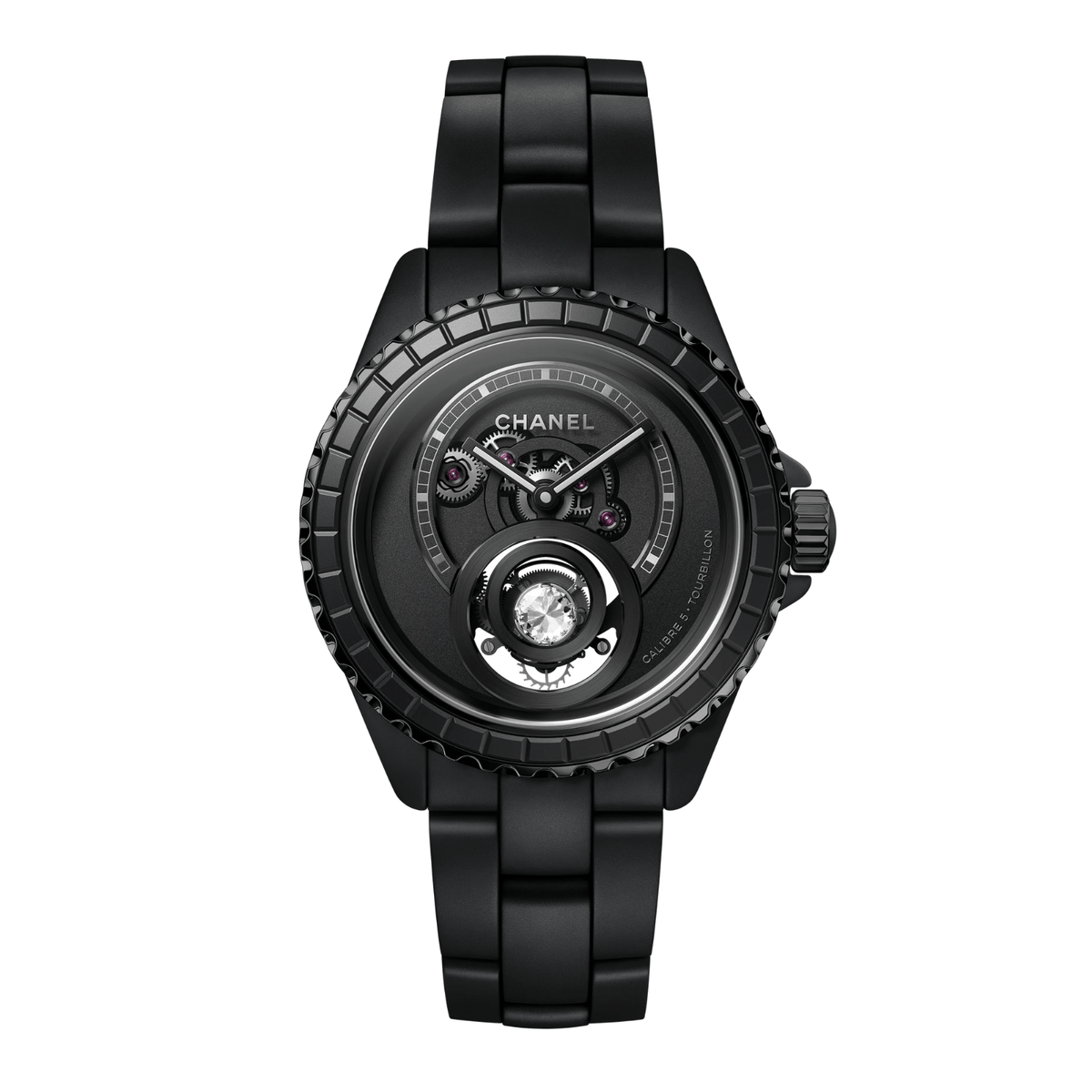 CHANEL J12 Diamond Tourbillon Watch Caliber 5 38mm H9961