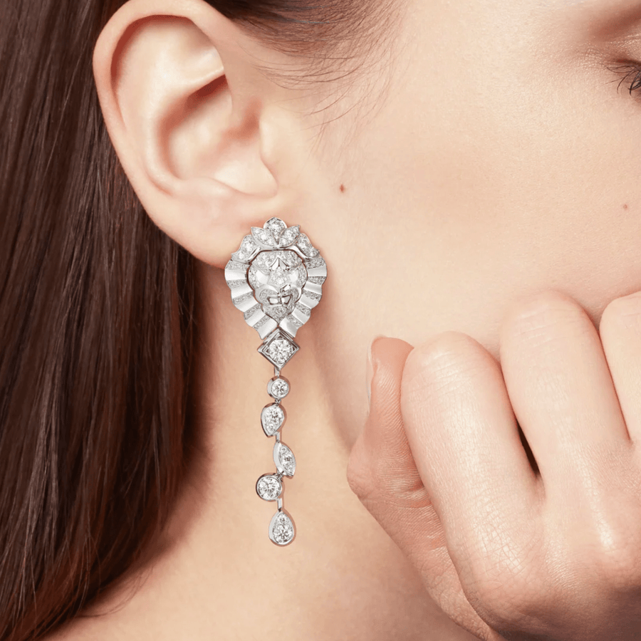 CHANEL Lion Solaire De CHANEL Earrings - J65422