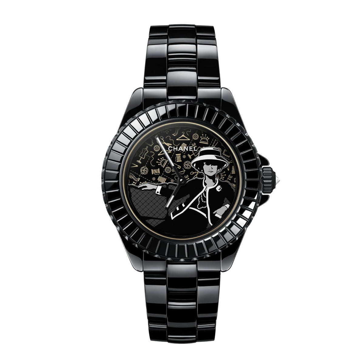 CHANEL MADEMOISELLE J12 Couture Watch, 38mm - H9761