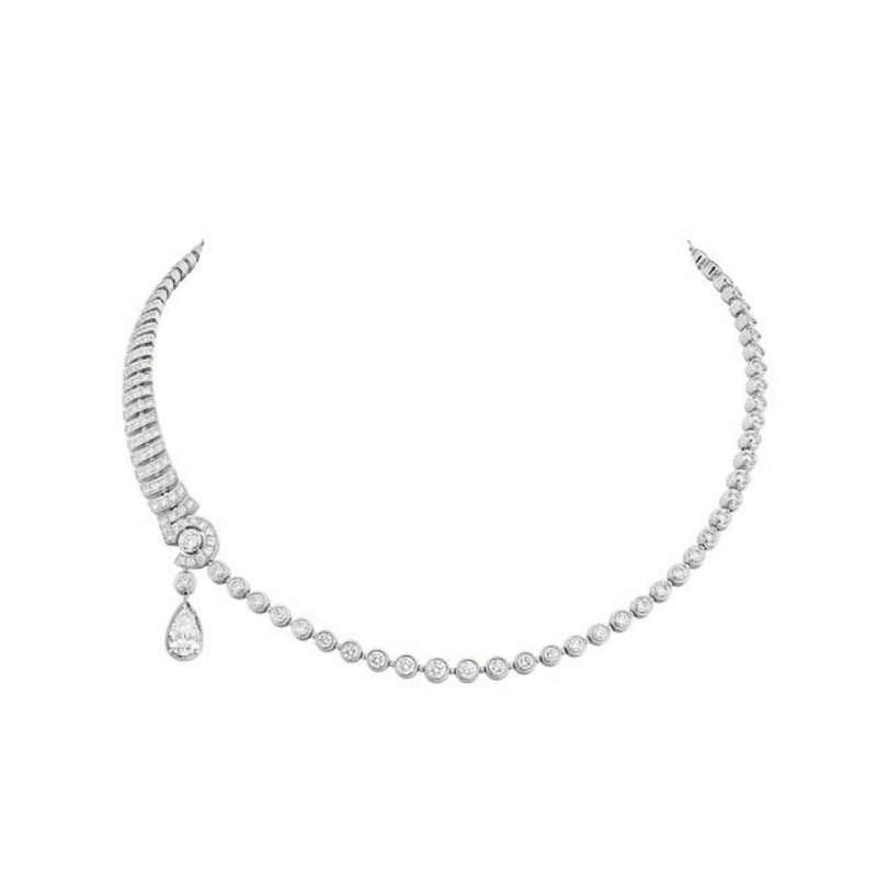 CHANEL N°5 Drop White Gold Necklace-CHANEL N°5 Drop White Gold Necklace - J65442