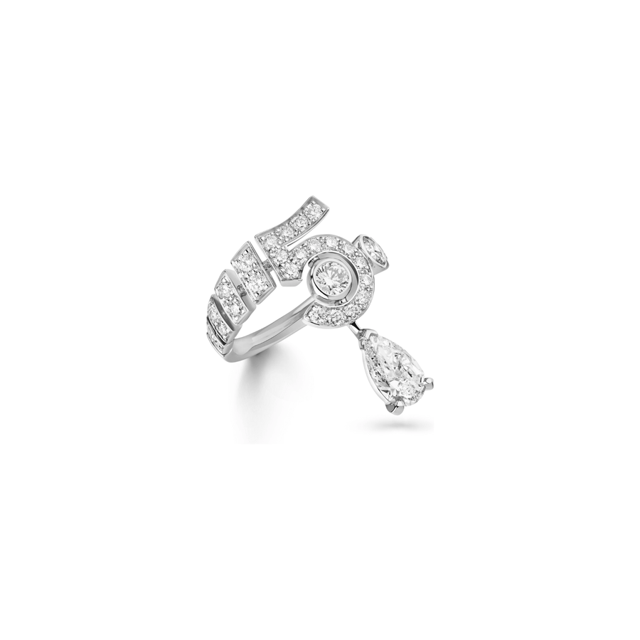 CHANEL N°5 Drop White Gold Ring - J64256