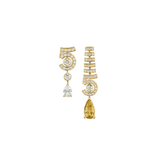CHANEL N°5 Drop Yellow Gold Earrings-CHANEL N°5 Drop Yellow Gold Earrings - J65435