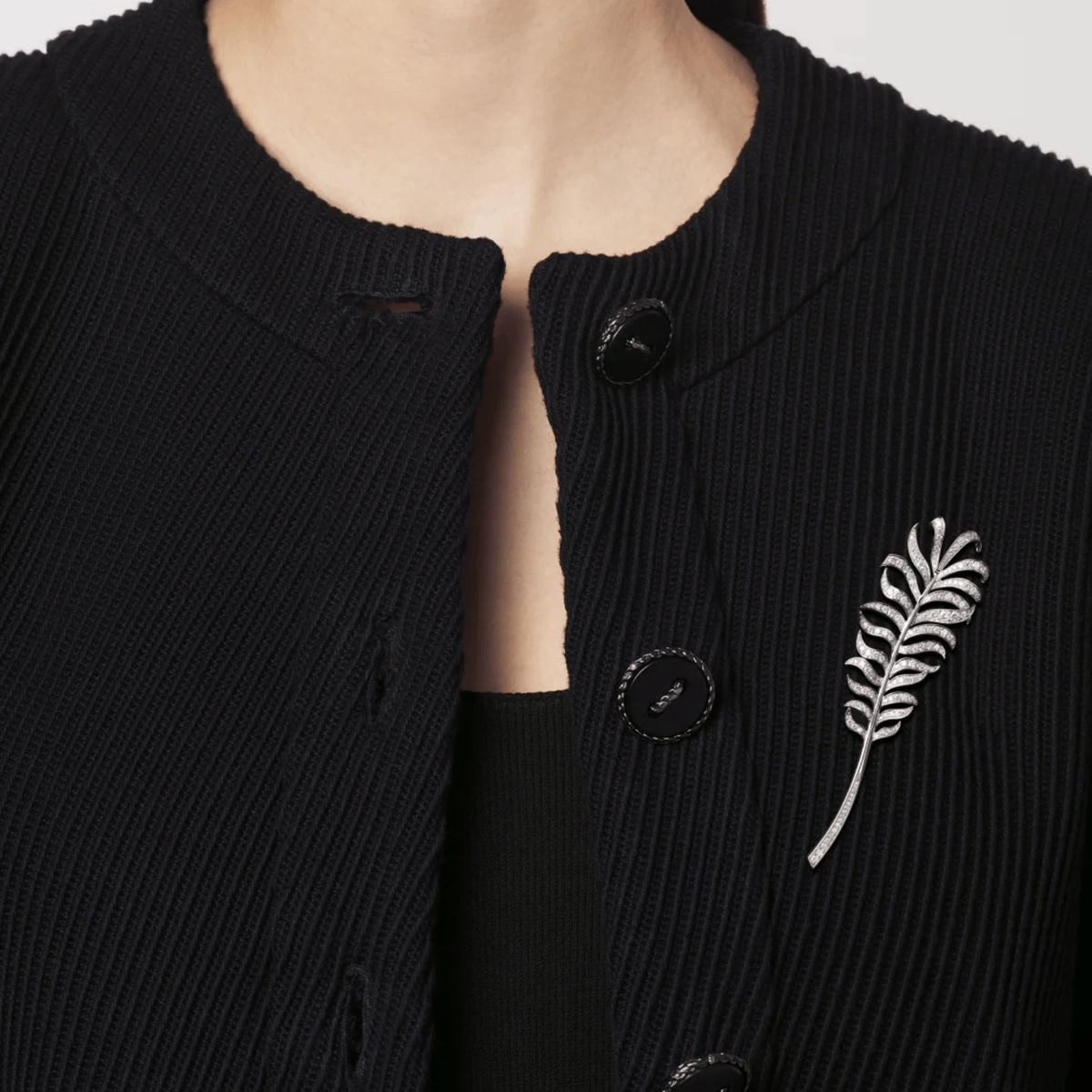CHANEL Plume De CHANEL Brooch - J10785