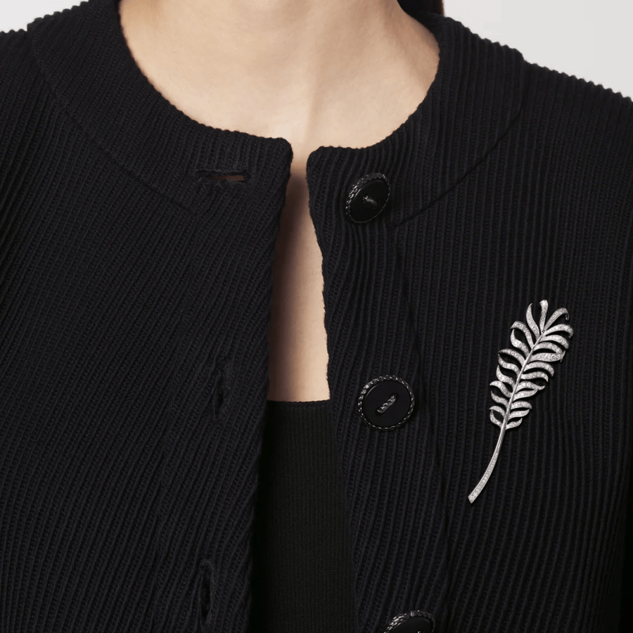 CHANEL Plume De CHANEL Brooch - J10785