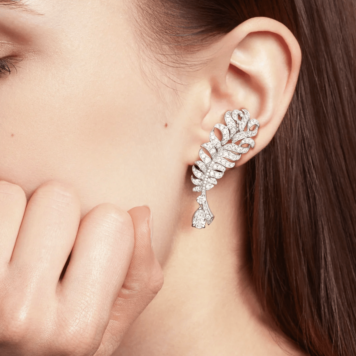 CHANEL Plume De CHANEL Earrings - J66070