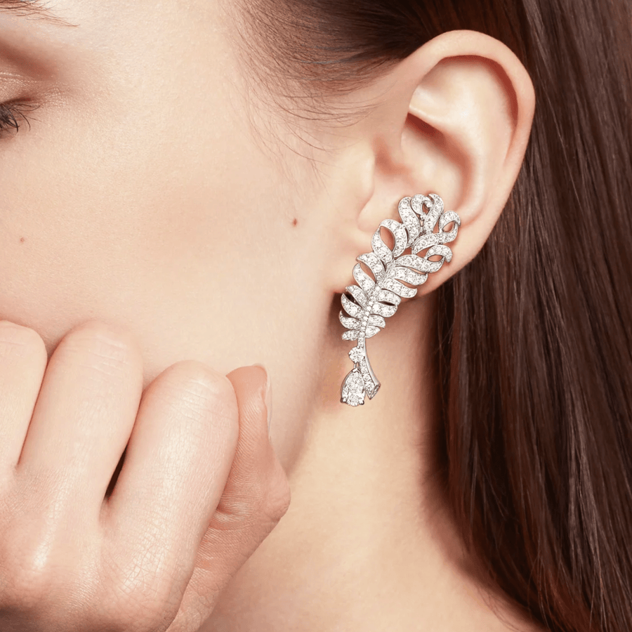 CHANEL Plume De CHANEL Earrings - J66070
