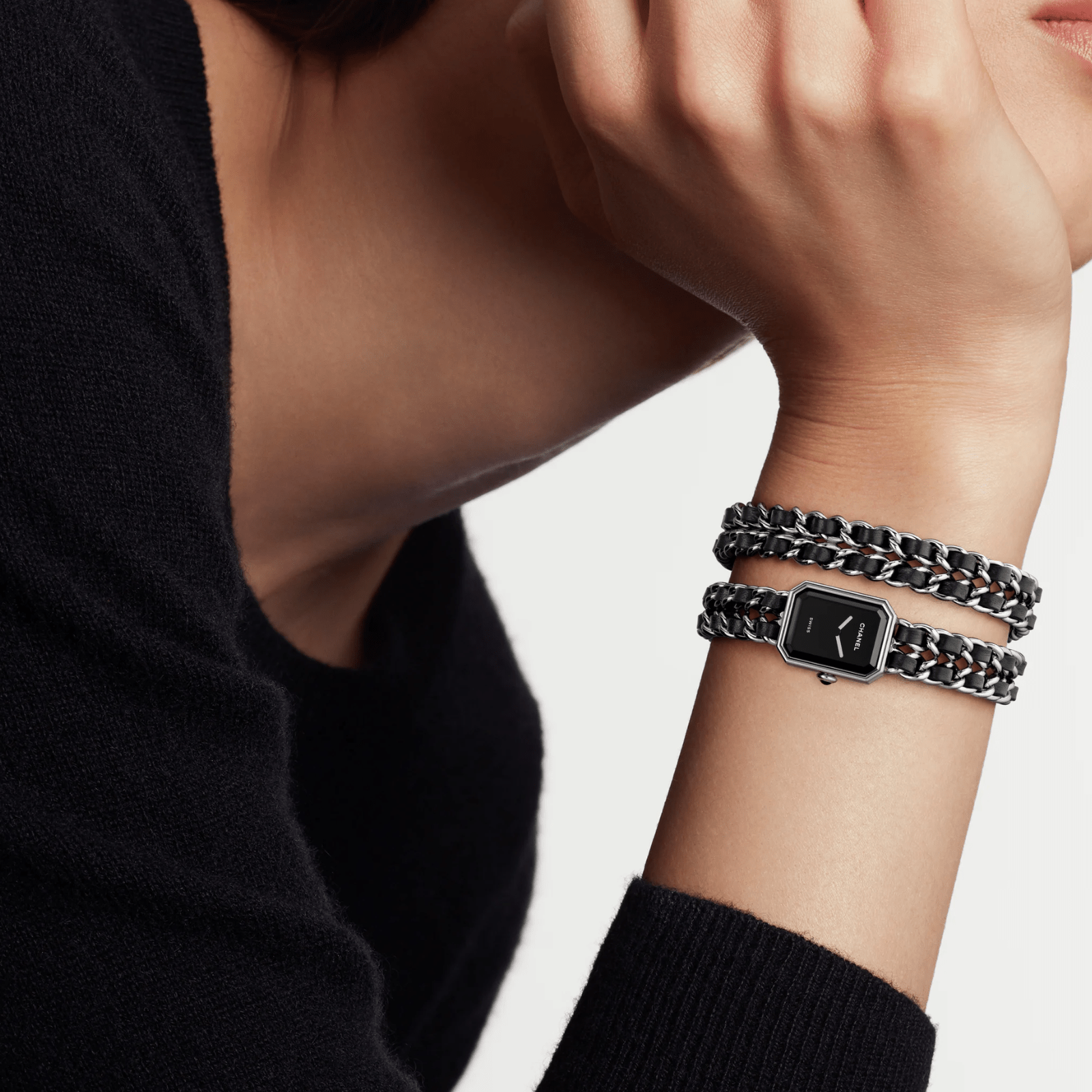 CHANEL Première Iconic Chain Double Row Watch H10446