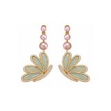 Chopard Chalcedony and Cultured Pearl Diamond Earrings-Chopard Chalcedony and Cultured Pearl Diamond Earrings 847060-0001