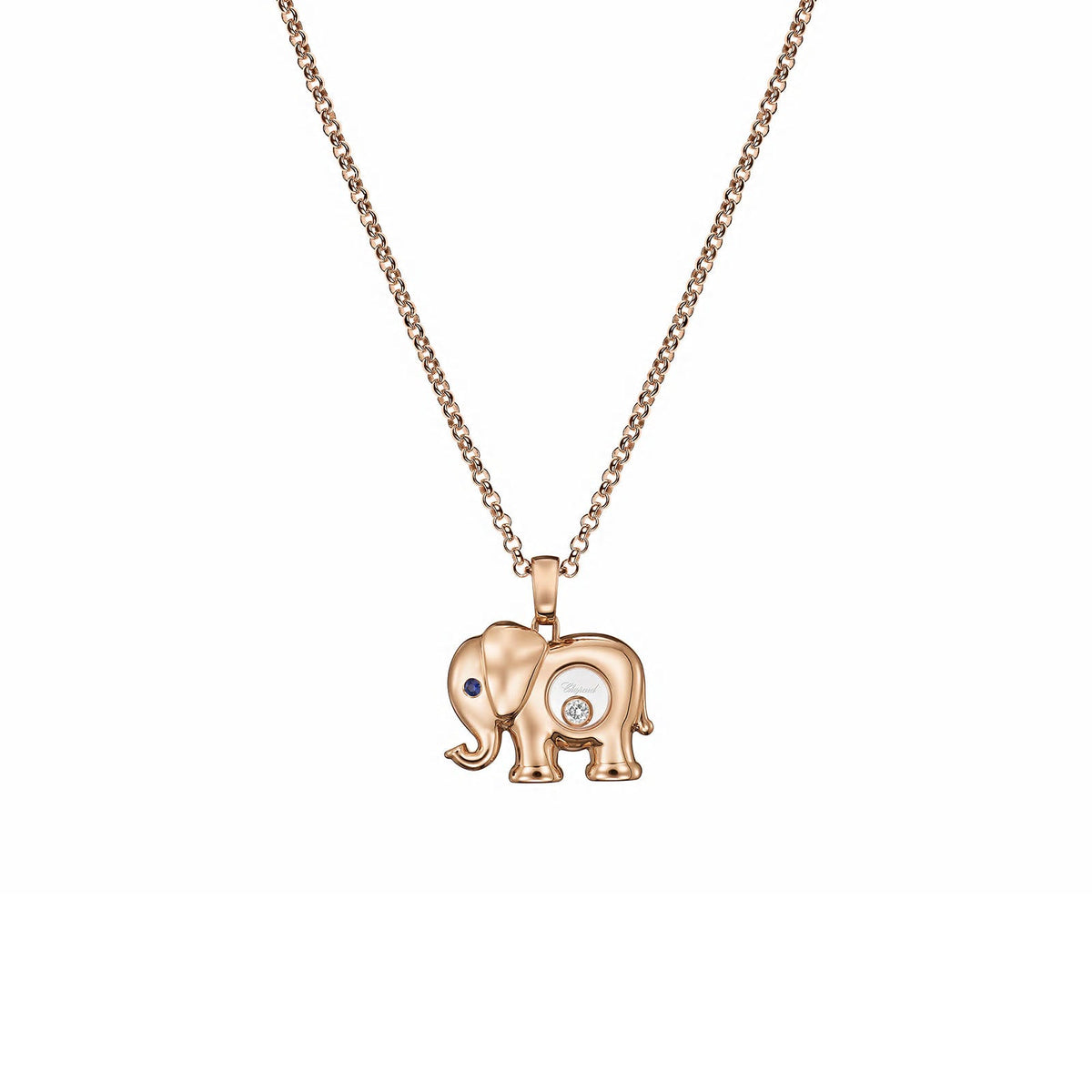 Chopard Diamond Elephant Necklace - 79A189 - 5001