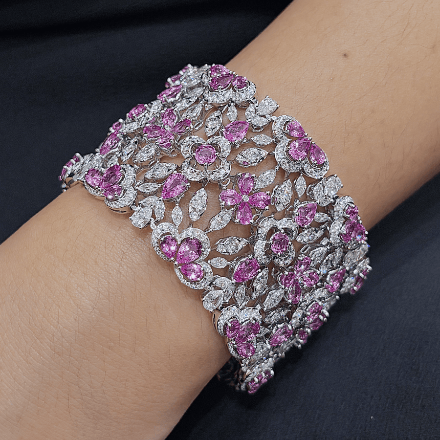 Chopard Diamond Pink Sapphire Bracelet - 850220 - 1001