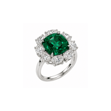 Chopard Emerald Diamond Ring-Chopard Emerald Diamond Ring - 56821570-101