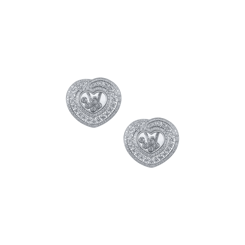 Chopard Happy Diamonds Hearts Clip Earrings-Chopard Happy Diamonds Hearts Clip Earrings 849086-1001