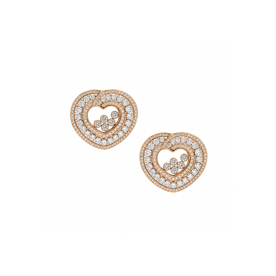 Chopard Happy Diamonds Hearts Clip Earrings - 849086-5001