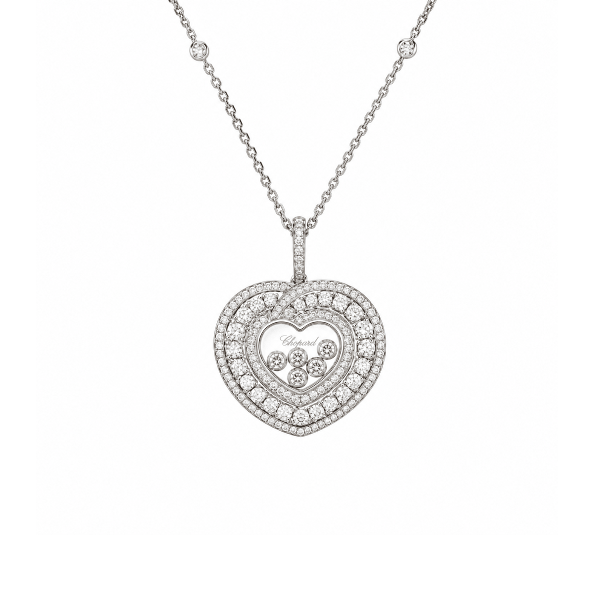 Chopard Happy Diamonds Hearts Necklace - 799086-1001