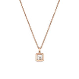 Chopard Happy Diamonds Icons Pendant-Chopard Happy Diamonds Icons Pendant in 18 karat rose gold with one moving diamond.