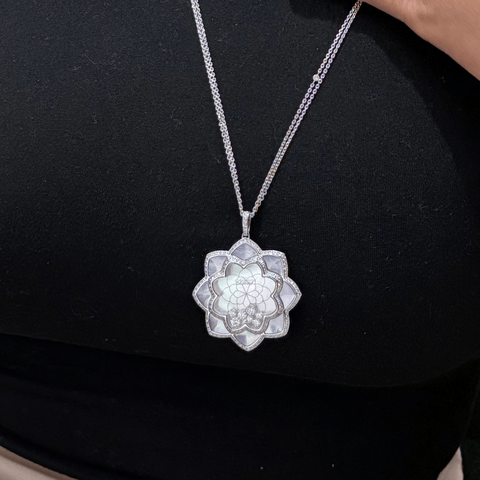 Chopard Happy Diamonds Mother Of Pearl Necklace-Chopard Happy Diamonds Mother Of Pearl Necklace 79A026-1001