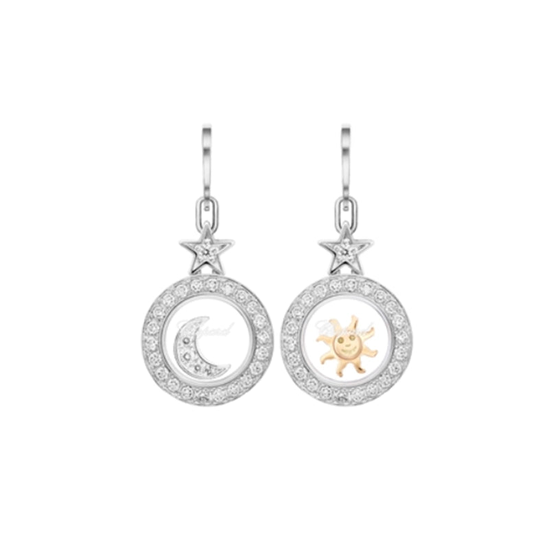 Chopard Happy Diamonds Sun, Moon, and Stars Earrings-Chopard Happy Diamonds Sun, Moon, and Stars Earrings - 839434-1401