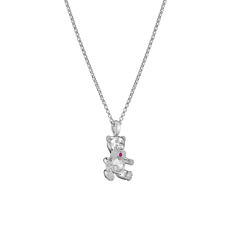 Chopard Happy Diamonds Teddybear Necklace-Chopard Happy Diamonds Teddybear Necklace 79A188-1201