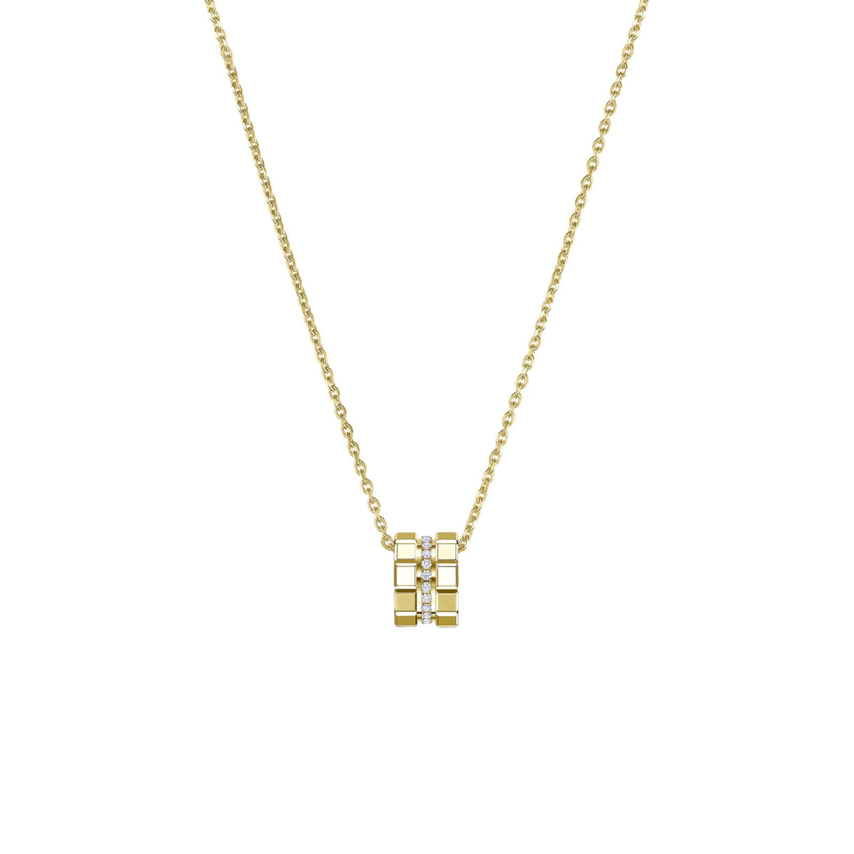 Chopard Ice Cube Pendant - 797005-0003 - Chopard Ice Cube Pendant in 18 karat yellow gold with diamonds totaling 0.14 carats.