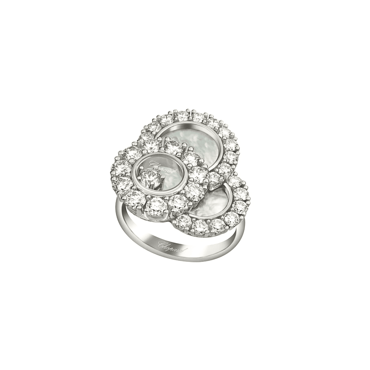 Chopard L'Heure Du Diamant 18K White Gold Ring - 829882-1010