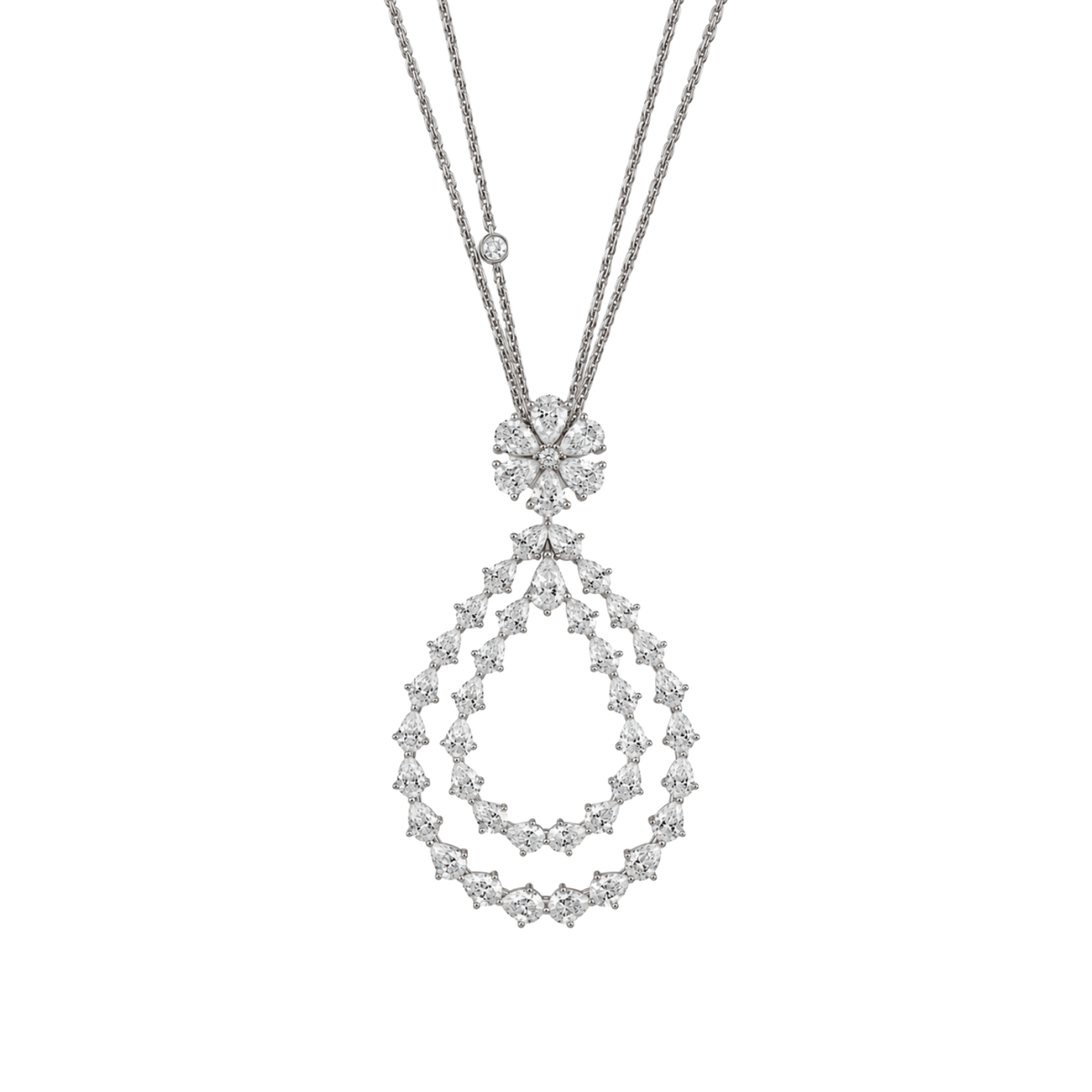 Chopard L'Heure Du Diamant Drop Diamond Necklace 79A065-1001