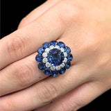 Chopard Sapphire Diamond Ring-Chopard Sapphire Diamond Ring - 828217 - 1007