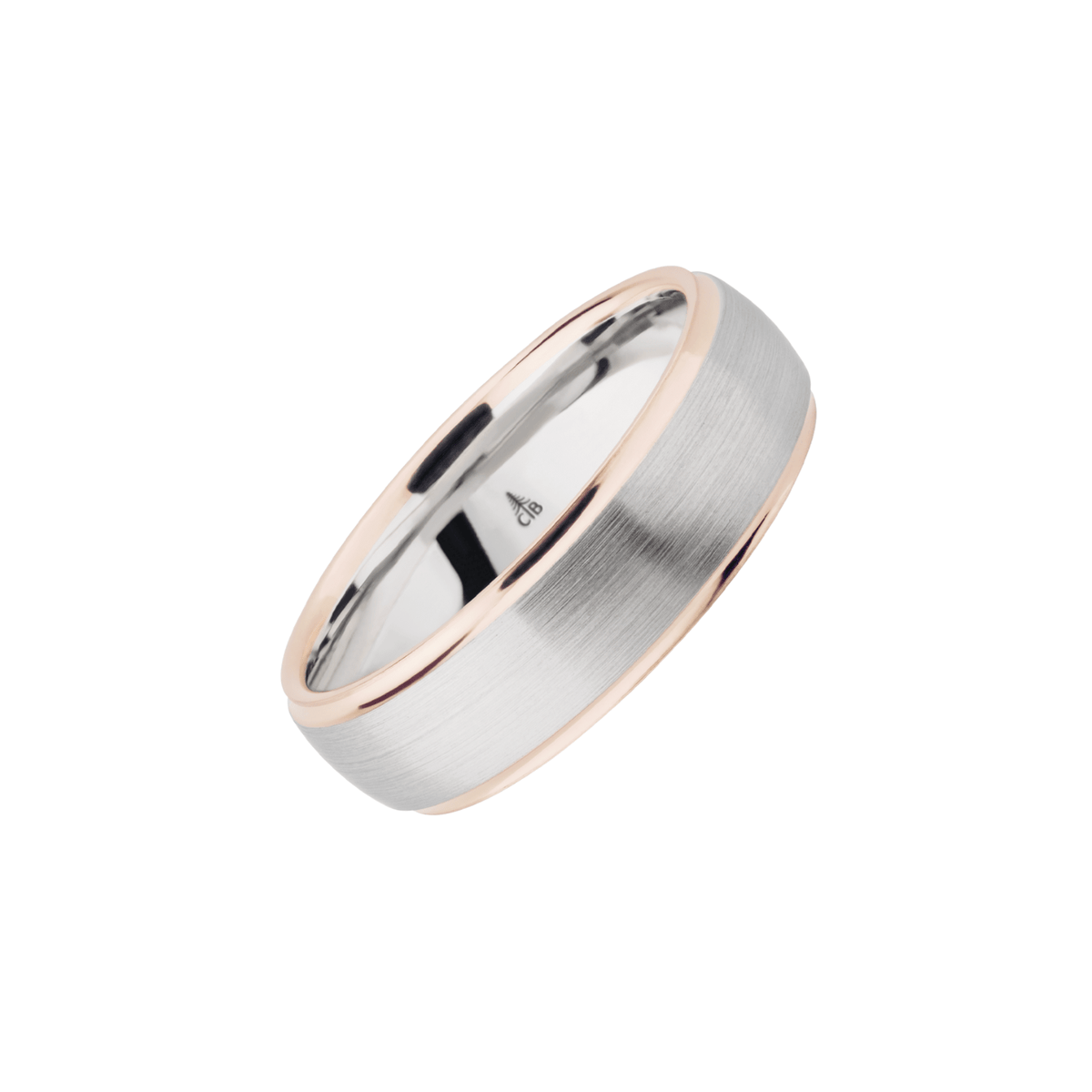 Christian Bauer Platinum and 18K Rose Gold Band 274535-493190