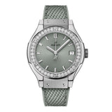 Hublot Classic Fusion Titanium Sage Green Diamonds 33mm-Classic Fusion Titanium Sage Green Diamonds - 581.NX.891G.NR.1104