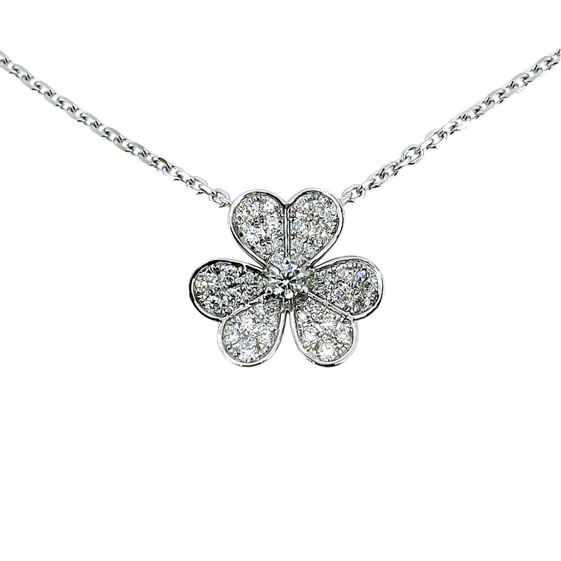 Clover Diamond Necklace-Clover Diamond Necklace - DNTIJ02142